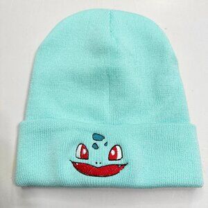 Pokemon Bulbasaur Beanie Embroidered Stocking Hat Unisex Anime Video Gamer Gift